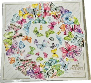 Round Placemat - Colorful Butterflies