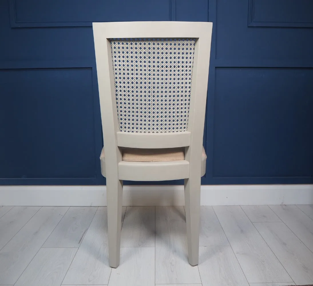 Sienna Rattan Dining Chair in Grey