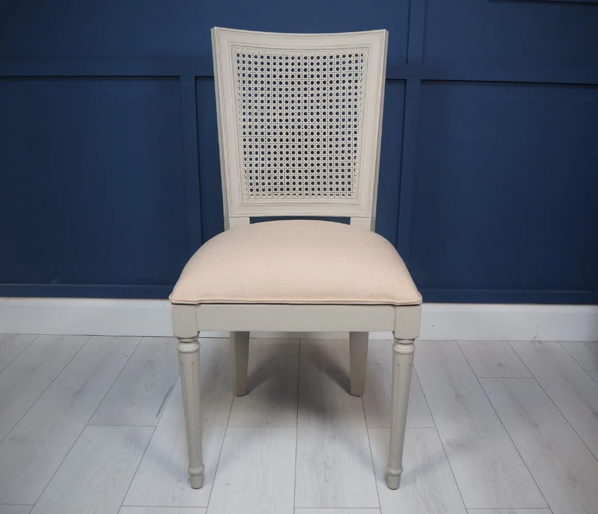 Sienna Rattan Dining Chair in Grey