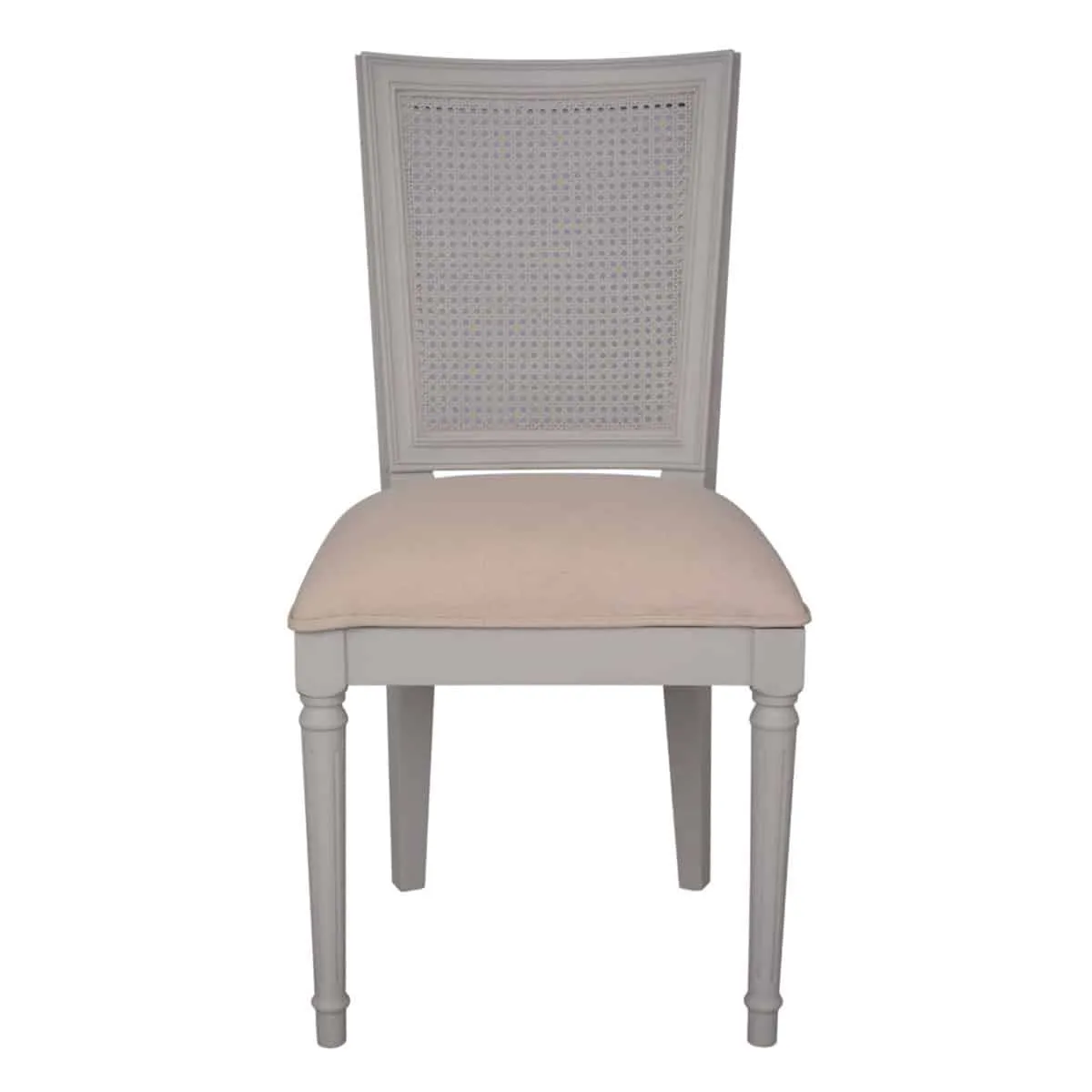 Sienna Rattan Dining Chair in Grey