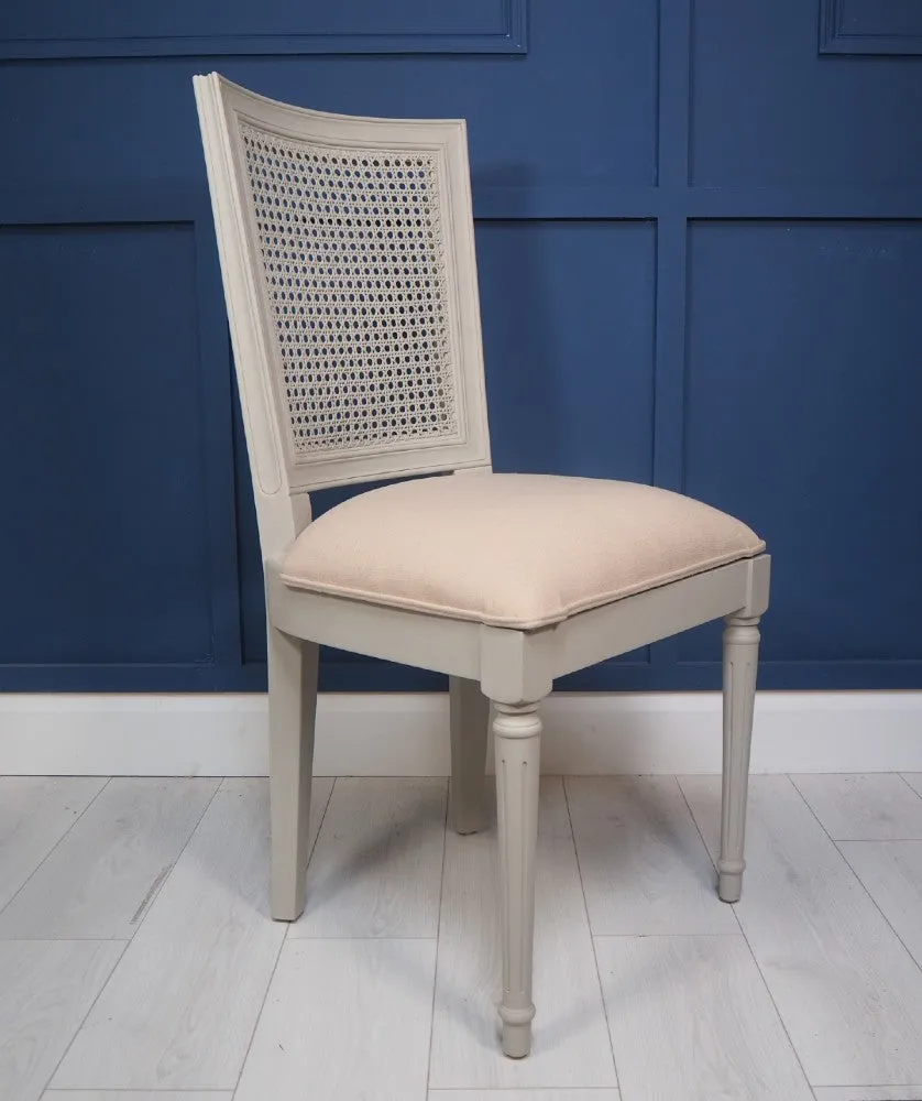 Sienna Rattan Dining Chair in Grey