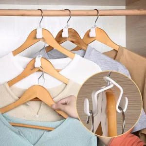 Space-Saving Clothes Hanger Connector