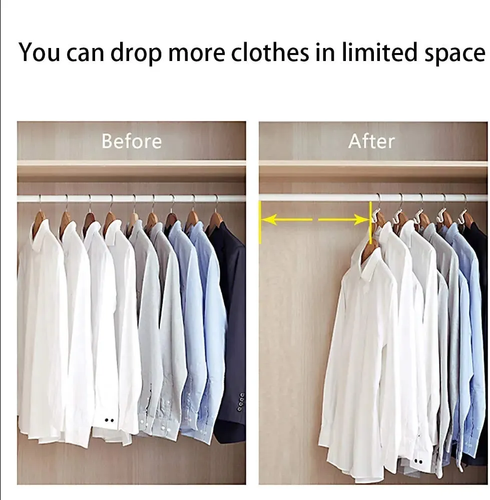 Space-Saving Clothes Hanger Connector