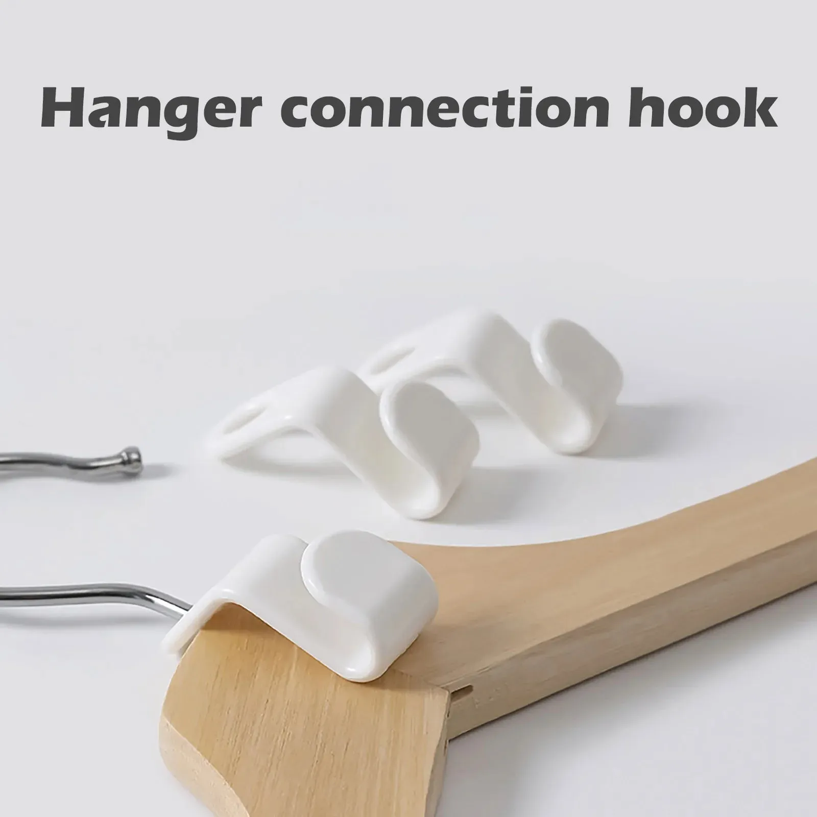 Space-Saving Clothes Hanger Connector