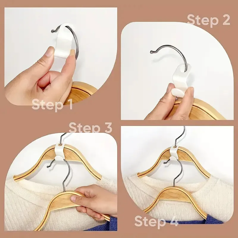 Space-Saving Clothes Hanger Connector