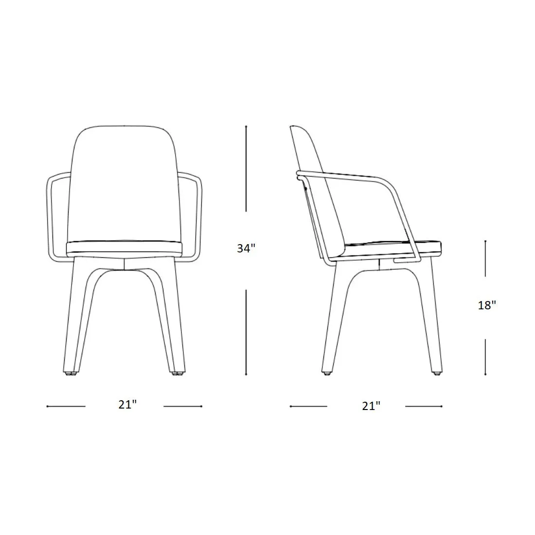 Utility Highback Armchair