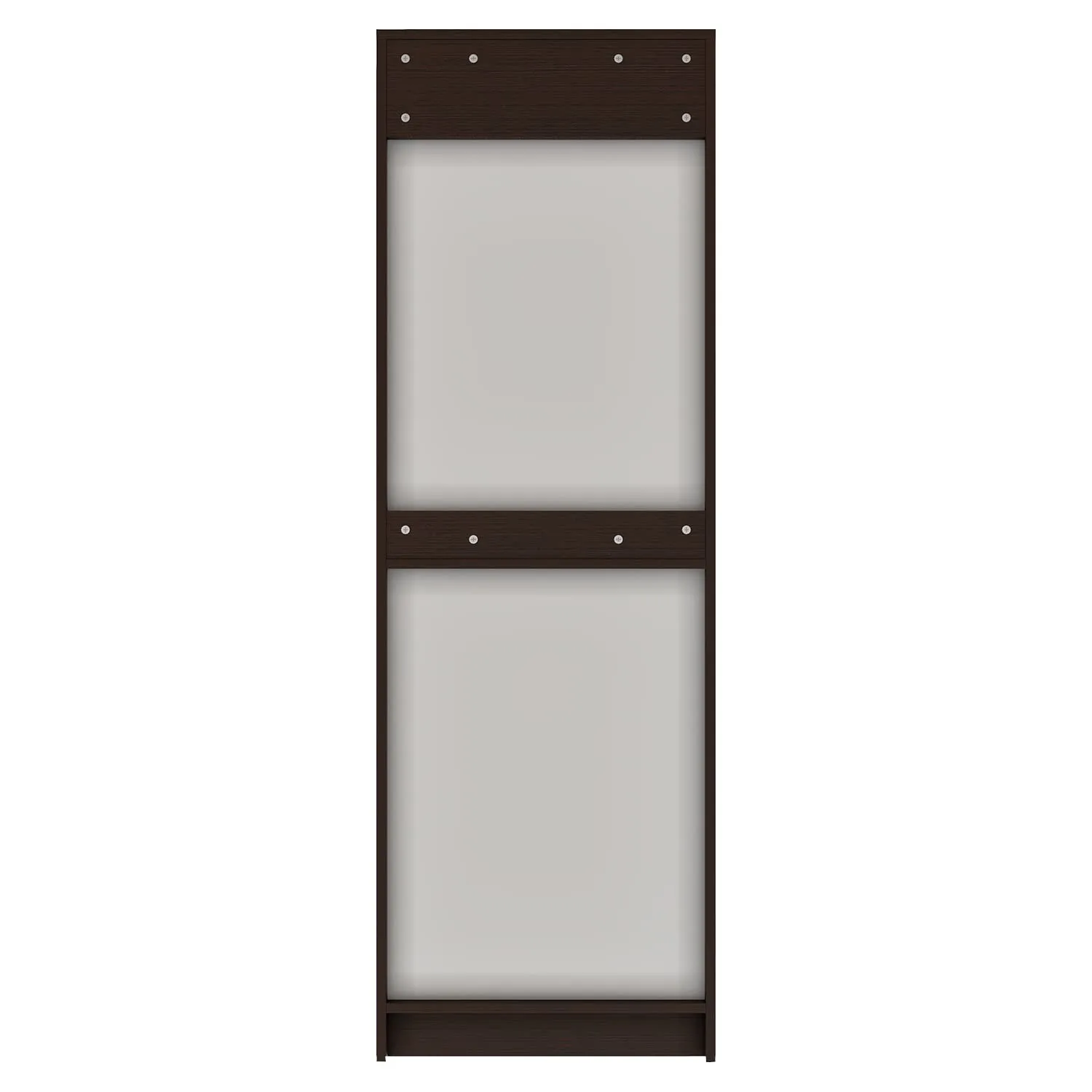 Wakefit Wardrobe | 1 Year Warranty | Cupboard, Wooden Almirah for Clothes, Wardrobe Wooden, Twill 2 Door Without Mirror, No Drawer, No Hanging Space, 18MM Panels, with Assembly (Wenge, Matte Finish)